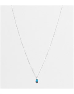 Ожерелье из стерлингового серебра с подвеской в виде капли бирюзового цвета Kingsley ryan
