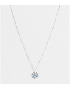 Ожерелье из стерлингового серебра с подвеской в виде монеты бирюзового цвета Kingsley ryan