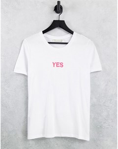 Хлопковая футболка с логотипом Yes Ulysa Inwear