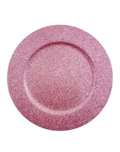 Тарелка декоративная 33 см розовая Koopman