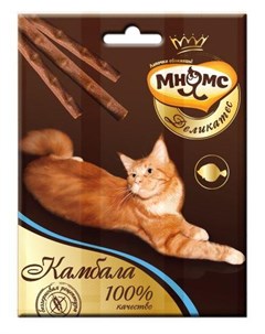 Лакомство для кошек Деликатес лакомые палочки 9 см с камбалой 0 012 кг Мнямс