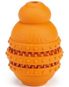 Игрушка Sumo Play очистка зубов для собак 6 х 6 х 8 5 см Оранжевый Beeztees