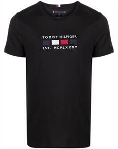 Футболка с вышитым логотипом Tommy hilfiger