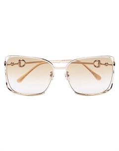 Солнцезащитные очки Horsebit в массивной оправе Gucci eyewear