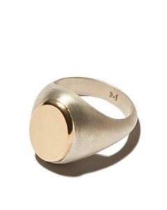 Перстень из желтого золота и серебра M. cohen