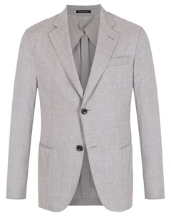 Шерстяной однобортный пиджак Emporio armani