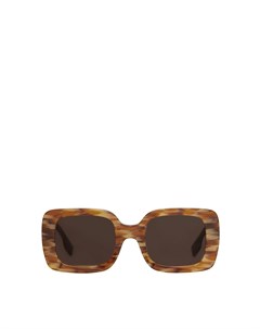 Квадратные солнцезащитные очки с коричневыми линзами Burberry