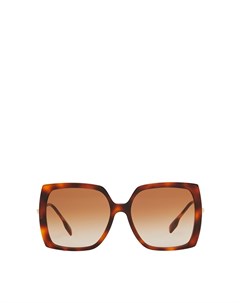 Крупные квадратные солнцезащитные очки с солнечно коричневыми линзами Burberry