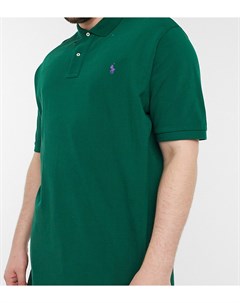 Зеленая футболка поло из пике с логотипом Big Tall Polo ralph lauren