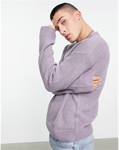 Сиреневый oversized джемпер в рубчик Originals Jack & jones