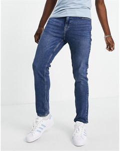 Синие узкие джинсы New look