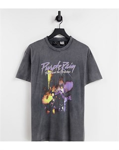 Лицензионная фиолетовая футболка с принтом Purple Rain Inspired Reclaimed vintage