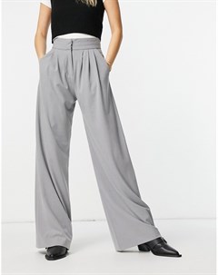 Широкие брюки серого цвета от комплекта Ikari French connection