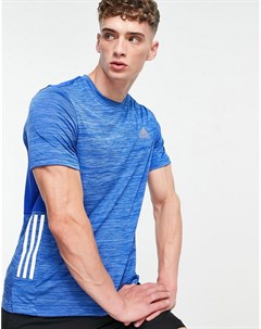 Синяя футболка с 3 полосками и градиентным принтом adidas Training Adidas performance