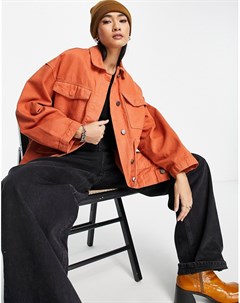 Куртка рыжего цвета в утилитарном стиле с карманами от комплекта Haley Wåven