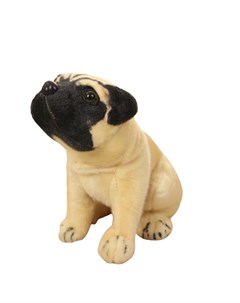 Мягкая игрушка собака Мопс 20 см Super01