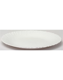 Тарелка мелкая Белая 240 мм Olaff