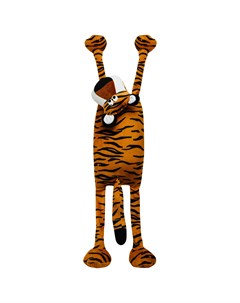 Подушка игрушка тигр длинный полиэстер 28 см Без бренда