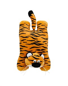Подушка игрушка тигр лежит полиэстер 54х34 см Без бренда