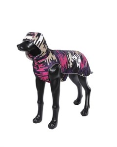Куртка для собак зимняя 45см Розовый пестрый Rukka