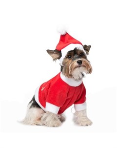 Пуловер для собак Дед Мороз красный унисекс размер S Yoriki