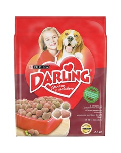 Корм для собак Мясо овощи сух 2 5кг Darling