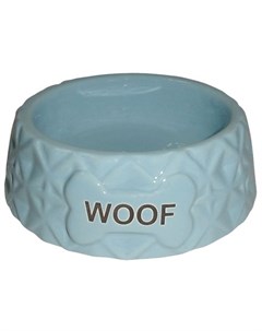 Миска для животных Diamond Woof голубая керамическая 16х16х5 5см 360мл Foxie