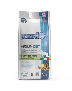 Сухой корм Forza 10 Medium Adult Diet с олениной и картофелем для собак 1 5 кг Оленина и картофель Forza10