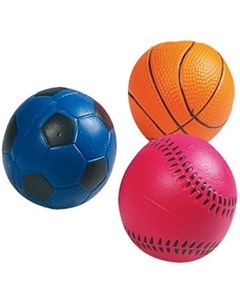Игрушка Мяч неоновый для собак O 6 см В заказе будет случайный цвет Flamingo