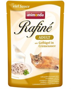 Паучи Rafine Soupe Adult для взрослых кошек 100 г 100 г Коктейль из домашней птицы в сливочном соусе Animonda