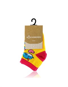 Детские носки Kids KS 0011 Радуга на желтом р 14 Socksberry