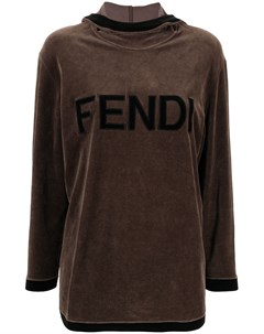 Футболка 1990 х годов с длинными рукавами и логотипом Fendi pre-owned