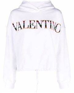 Худи с кулиской и логотипом Valentino