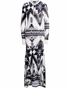 Платье вязки интарсия с геометричным узором Polo ralph lauren
