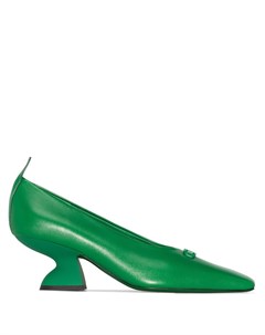 Туфли лодочки на скульптурном каблуке Salvatore ferragamo