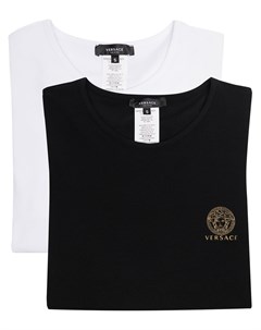 Комплект из двух футболок с принтом Medusa Versace