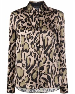 Рубашка с леопардовым принтом и длинными рукавами Pinko