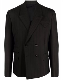 Двубортный пиджак в полоску Bottega veneta