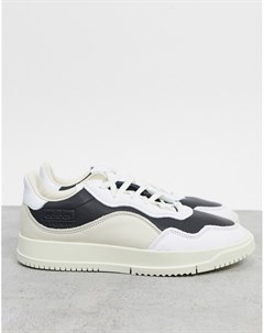 Кроссовки в стиле колор блок в белом и черном цвете SC Premiere Adidas originals