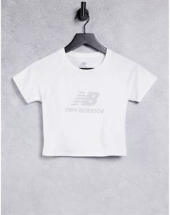 Белая футболка с логотипом New balance