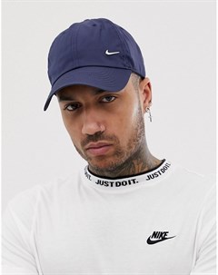 Темно синяя кепка с металлическим логотипом галочкой 943092 451 Nike