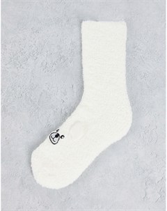 Уютные носки с ушками и принтом полярного мишки в новогодней подарочной упаковке Loungeable
