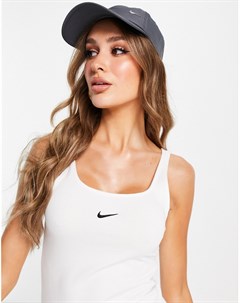 Белая майка в рубчик Nike