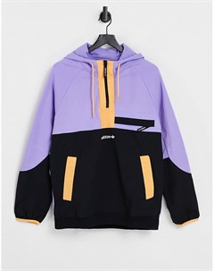 Светло фиолетовый худи в стиле колор блок на молнии adventure Adidas originals
