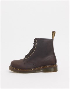 Коричневые ботинки с 8 парами люверсов 1460 Dr. martens