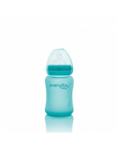 Бутылочка Healthy с индикатором температуры и защитным силиконовым покрытием 150 мл Everyday baby