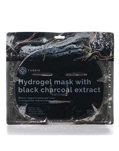 Гидрогелевая маска для лица с экстрактом черного угля Fabrik cosmetology