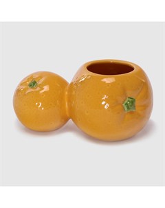 Кашпо для цветов лимон апельсин 14 5х17 см Kaemingk обиход