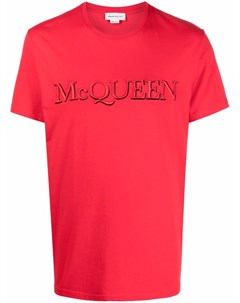 Футболка с логотипом Alexander mcqueen