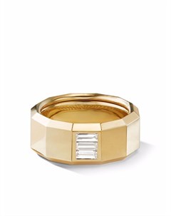 Кольцо Faceted из желтого золота с бриллиантами David yurman